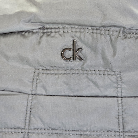 Calvin Klein Men’s Stretch Insulated Full Zip Puffer Vest Black Grey Sz XL NWOT - Picture 12 of 13